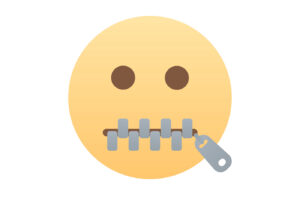 Zipped Lips Smiley Face