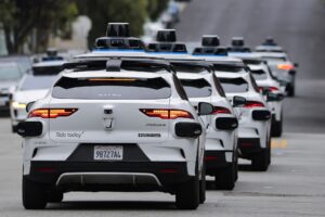 Autonomous Waymo Vehicles Navigate San Francisco