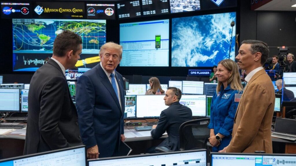 Почему важно, что президент Трамп только что подключился к NASA-конференции