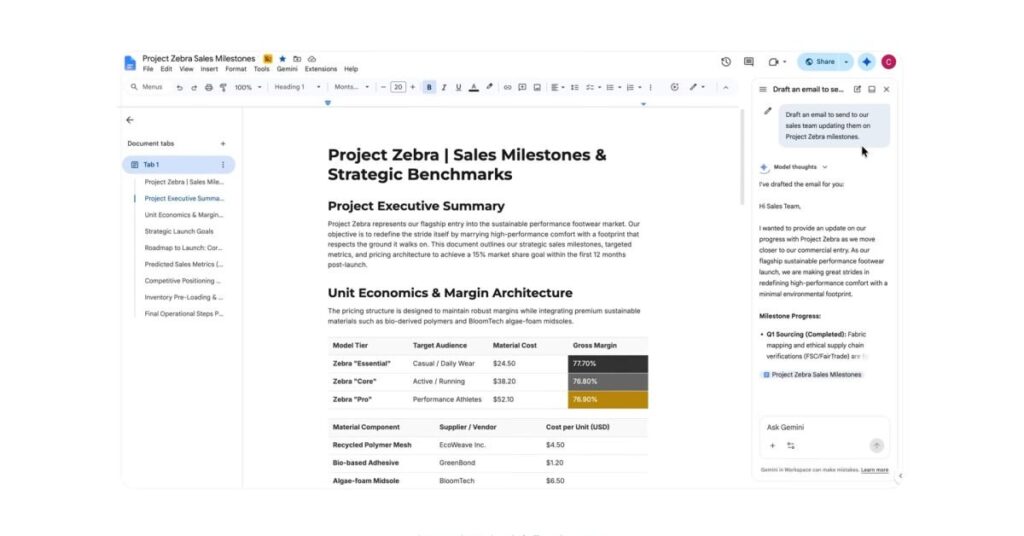 Google обновляет все боковые панели Gemini в Workspace до единого набора функций